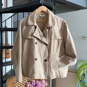 Old Navy Cropped Trench Coat/Light Jacket